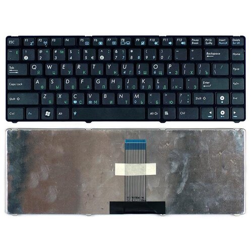 Клавиатура для ноутбука Asus UL20 Eee PC 1201 черная с рамкой 1752₽