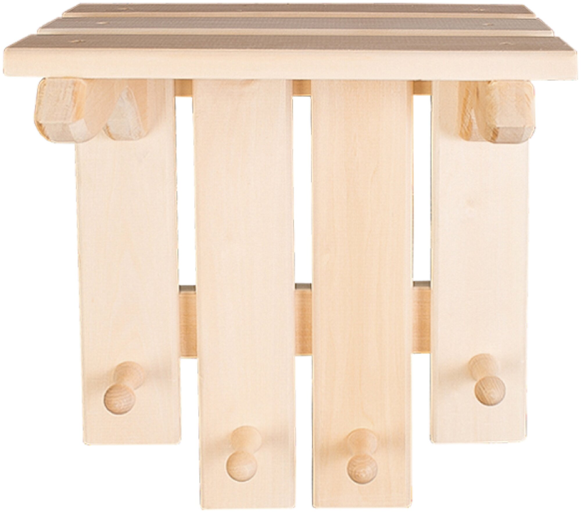 фото Полка настенная навесная для бани и сауны деревянная для ванной напольная