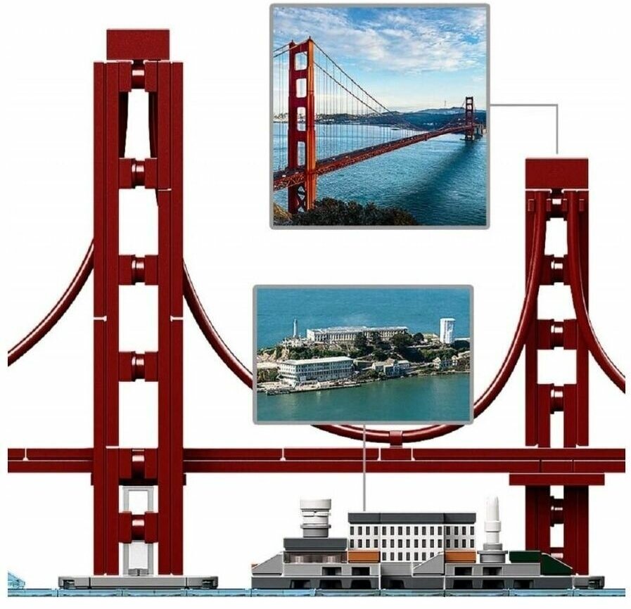 Конструктор LEGO Architecture Сан-Франциско, 565 деталей (21043) - фото №17