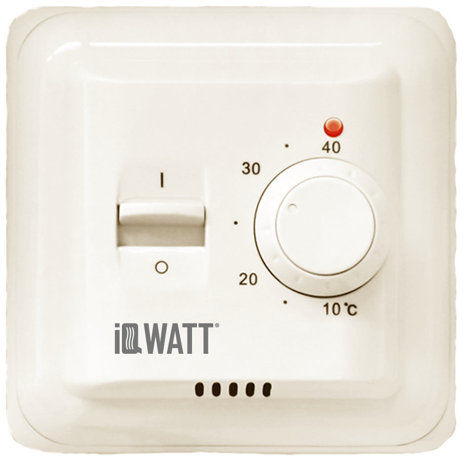 Терморегулятор с ручным управлением IQ THERMOSTAT M ivory