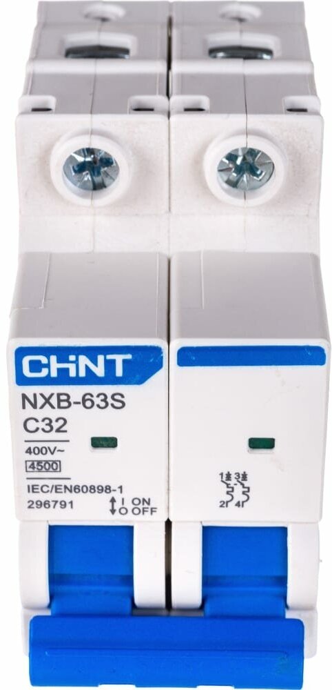 CHINT Авт. выкл. NXB-63S 2P 32А 4.5kA х-ка C R 296791