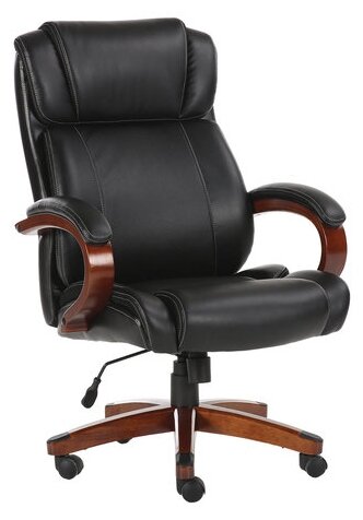 Кресло офисное BRABIX PREMIUM "Magnum EX-701", дерево, рециклированная кожа, черное, 531827