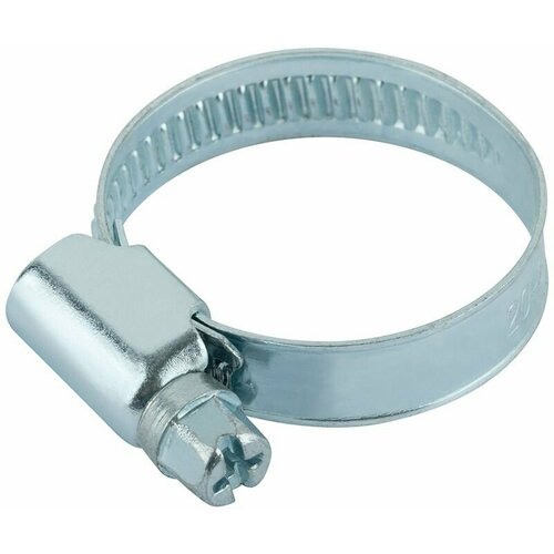 Хомут обжимной Упак 4 шт накатной оцинкованная сталь 20-32 мм арт 64366М 282₽