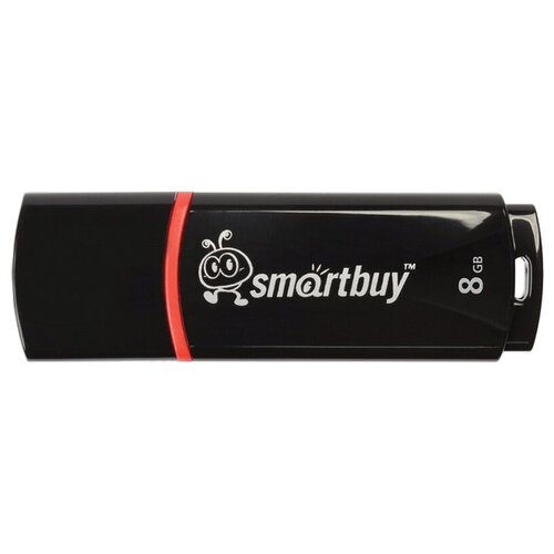 Память Smart Buy "Crown" 8GB, USB 2.0 Flash Drive, черный - 3 шт.