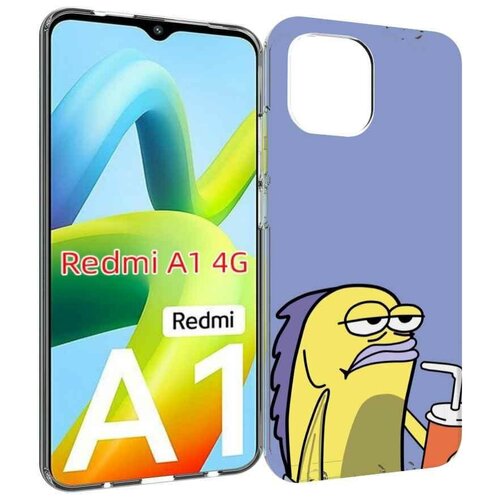 Чехол MyPads грусная-рыба-из-спанч-боба для Xiaomi Redmi A1 задняя-панель-накладка-бампер чехол mypads грусная рыба из спанч боба для xiaomi 12t redmi k50 ultra задняя панель накладка бампер