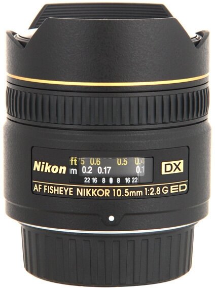 Объектив Nikon 105mm f/28G ED DX Fisheye-Nikkor