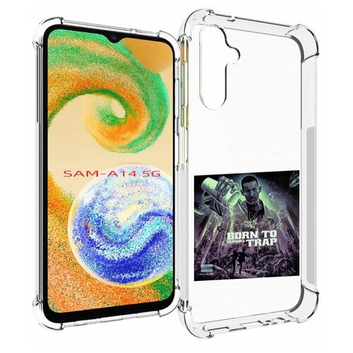 Чехол MyPads Born to Trap Kizaru для Samsung Galaxy A14 4G/ 5G задняя-панель-накладка-бампер чехол mypads born to trap kizaru для xiaomi 13 задняя панель накладка бампер