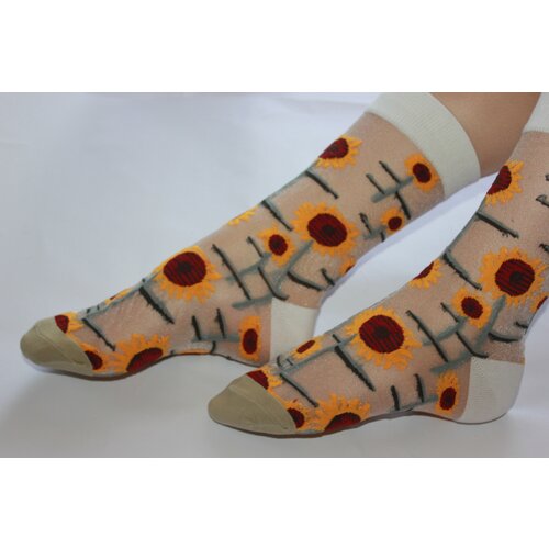 Носки Frida, размер 35-41, белый, желтый носки размер 35 41 желтый