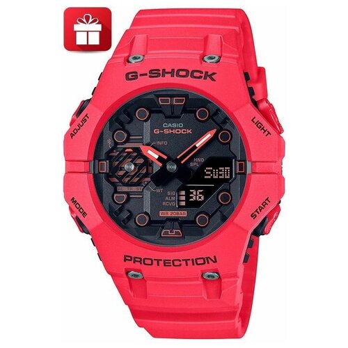 Наручные часы CASIO G-Shock GA-B001-4A, красный, черный