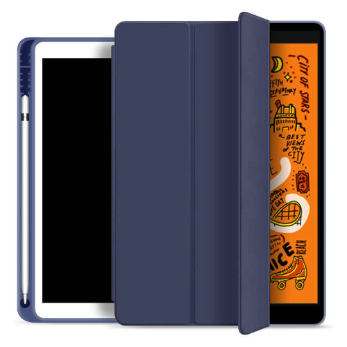 Чехол Protective Case для Apple iPad Air 4-го и 5-го поколения (2020-2022 года) с отделением для стилуса, синий