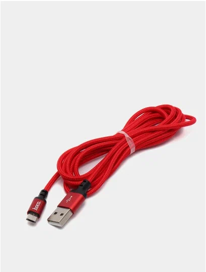 Кабель Hoco X14 Times Speed, USB - microUSB, 2A, 1м, красный