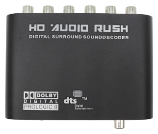 Декодер 5.1 audio decoder 220в + кабель оптический SPDIF
