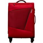 Чемодан American Tourister, тканевый, ручная кладь, S красный - изображение