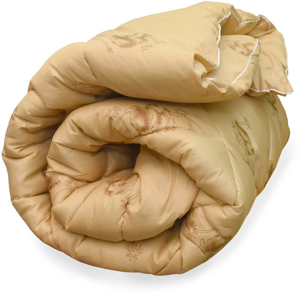 Одеяло Верблюд зимнее 140х205 см, микс полиэфирное волокно, п/э 100% - фотография № 3
