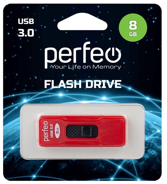 USB  Perfeo USB 3.0 8GB S05 Red