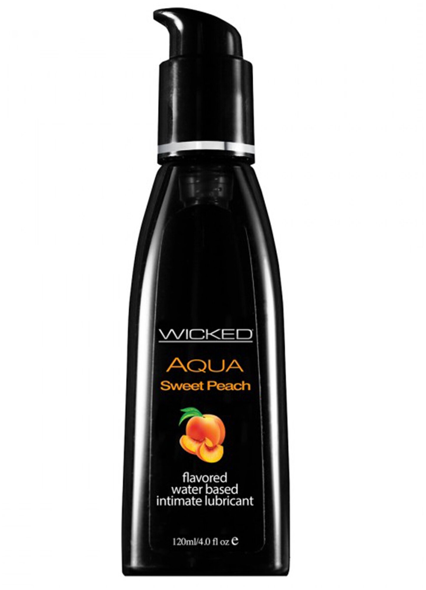 Лубрикант с ароматом спелого персика Wicked Aqua Sweet Peach - 120 мл.