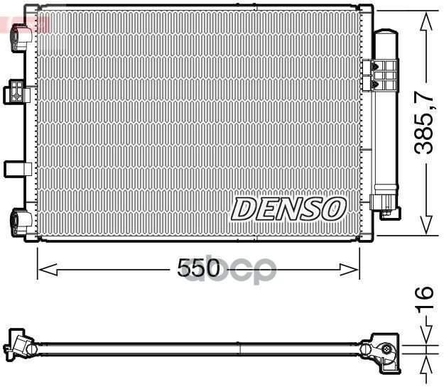 Радиатор Кондиционера Denso арт. DCN10043