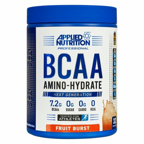 фото Аминокислоты applied nutrition bcaa amino-hydrate апельсин-манго 450 гр