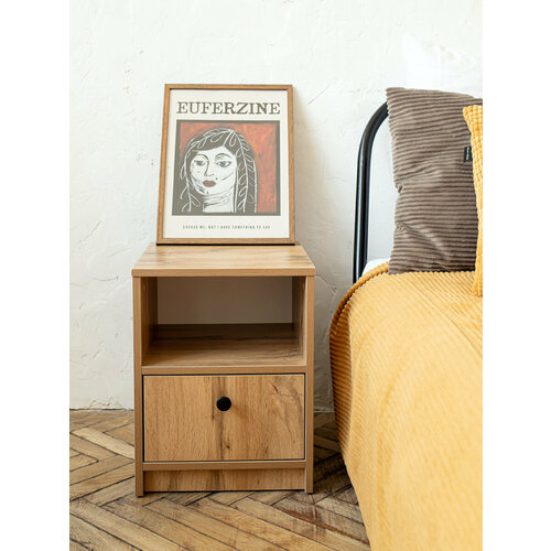 Тумба прикроватная с одним ящиком дуб