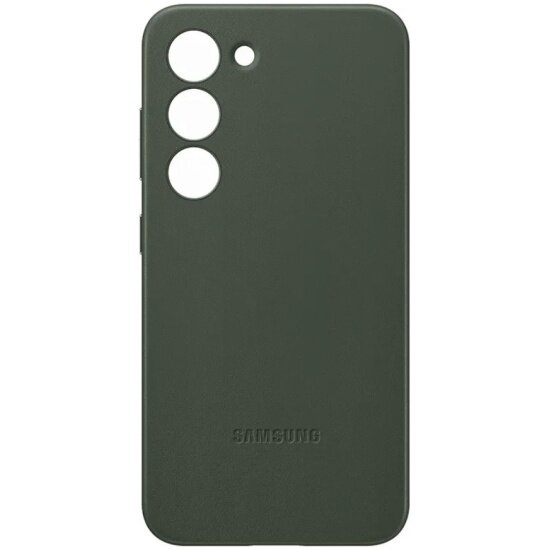 Чехол Samsung для Galaxy S23, Leather Cover, зеленый (EF-VS911LGEGRU)