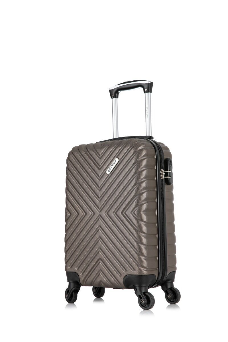 Чемодан маленький L'Case New Delhi (XS) кофе, 52х34х19.5, арт:Ch0798