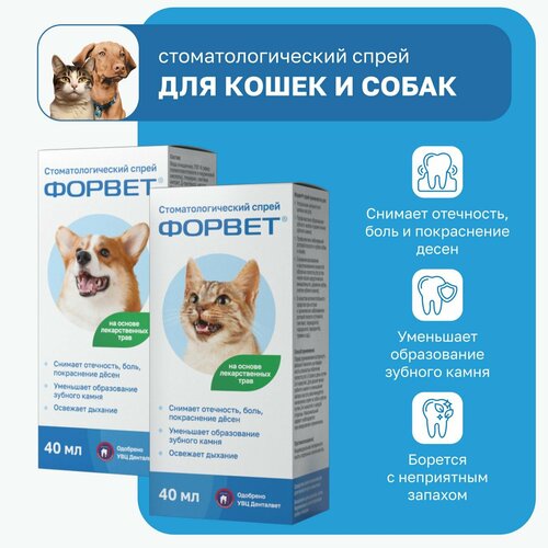 Спрей стоматологический, для полости рта собак и кошек Форвет