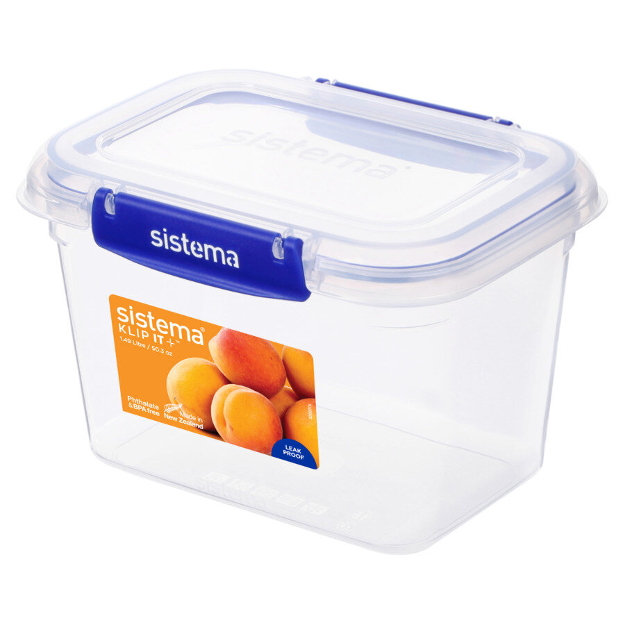 Контейнер пищевой Sistema KLIP IT+ 149 л пластик синий