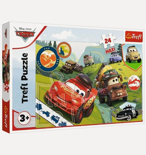 Изображение товара Maxi-пазл Trefl Счастливые машинки, 24 эл. 14352
