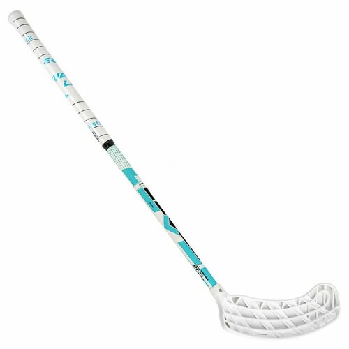 Клюшка для флорбола RealStick LEVEL 2.8 MR-KF-L75, 75см, левый крюк, композит, бело-голубой