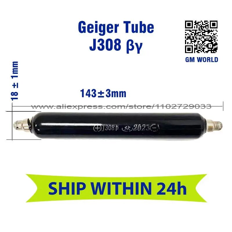 Тестеры Трубка Гейгера J306 ONEVAN, J306 glass tube