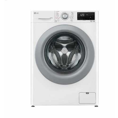 Стиральная машина LG F4V3RS4W AI DD, 10.5кг, Функция пара Steam