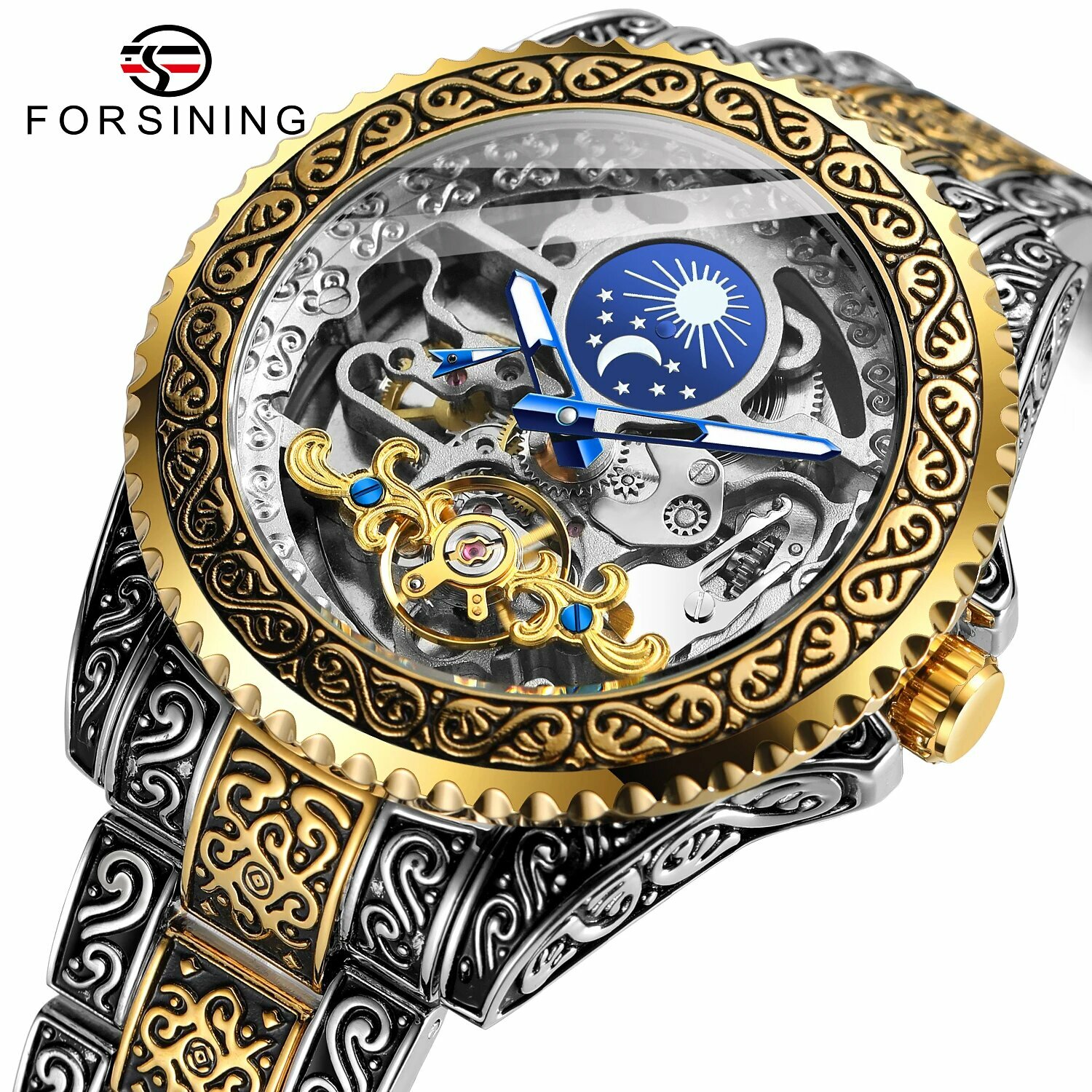 Наручные часы Forsining, gold