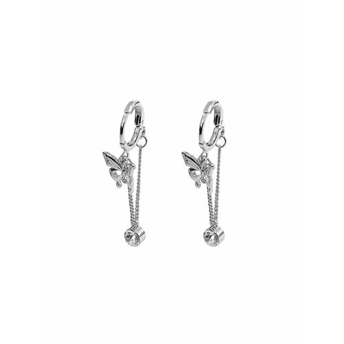 фото Серьги пусеты, серебристый be self true jewel