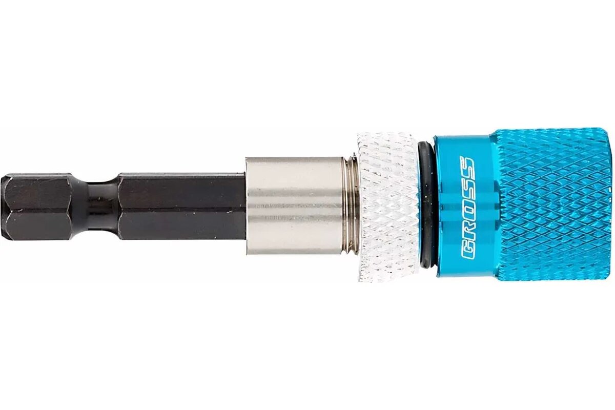 GROSS Адаптер для бит с ограничителем и двойным магнитом,1/4"// 11317 — фото 1