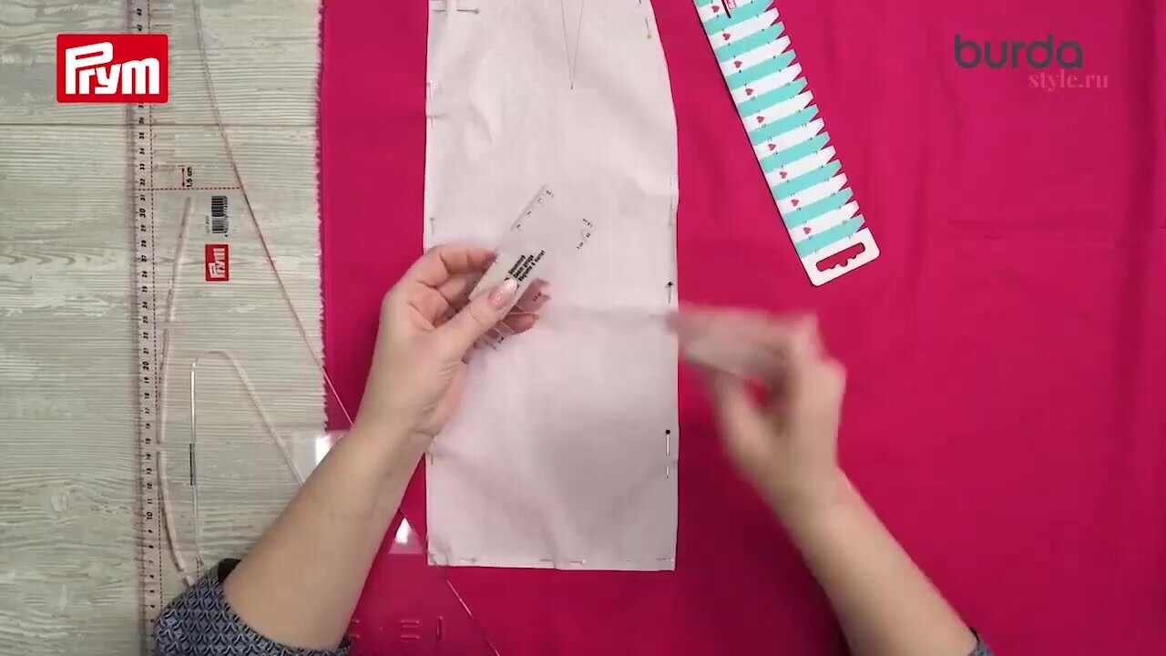 Линейка для разметки петель, припусков, надсечек 'мини', 10 см, Prym — фото 1