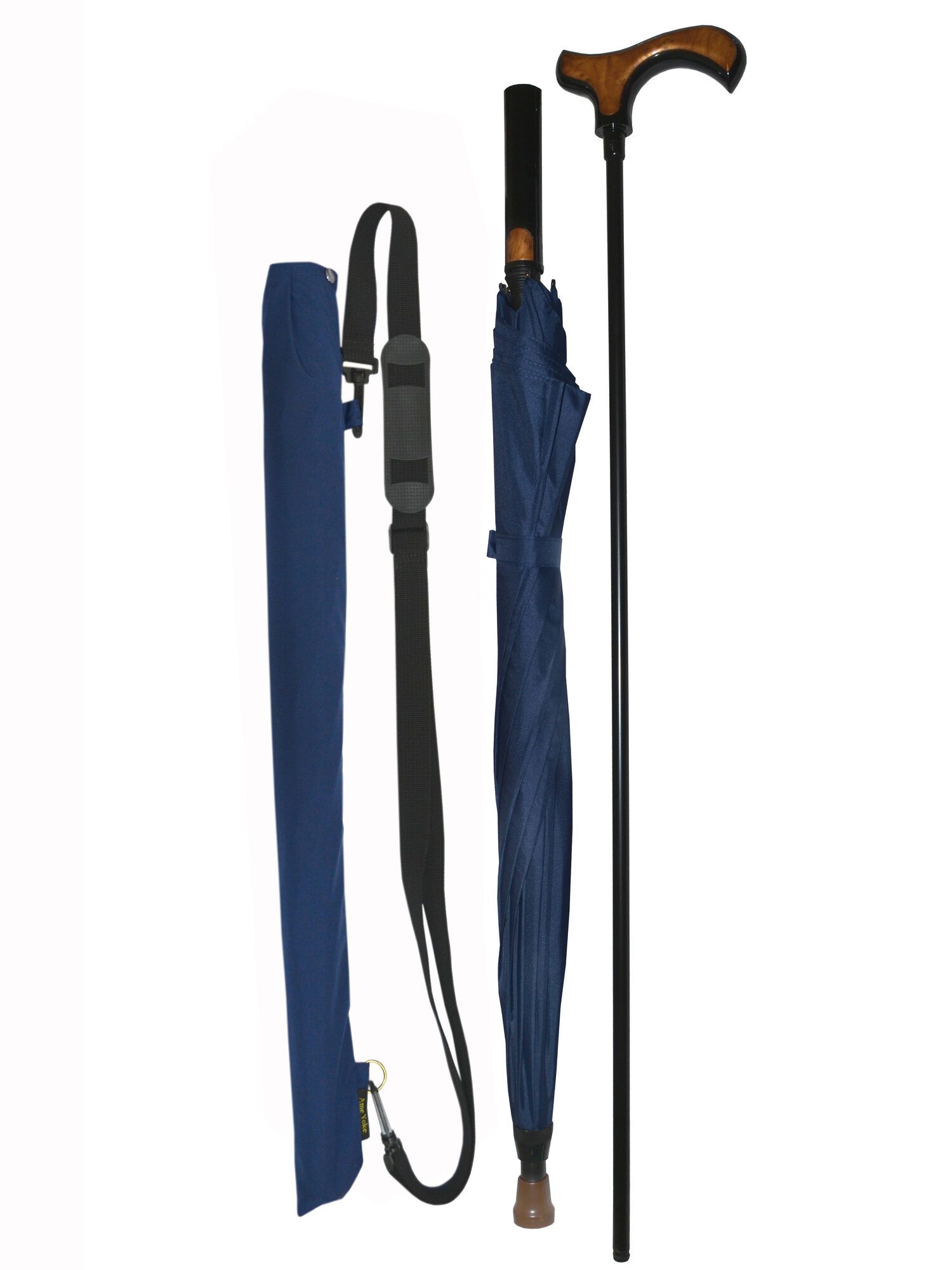 Зонт-трость Ame Yoke, синий — фото 1