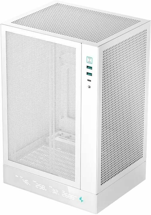 Корпус для компьютера Deepcool CH170 DIGITAL WH белый, MINI-ITX, без БП