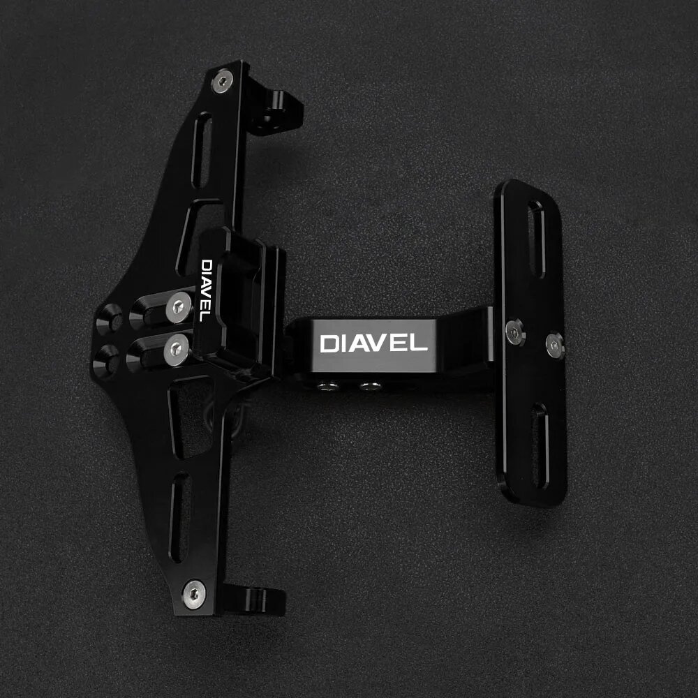Для DUCATI DIAVEL 1200 1260 1260S держатель номерного знака мотоцикла кронштейн хвост аккуратное крыло элиминатор комплект номерного знака, Черный