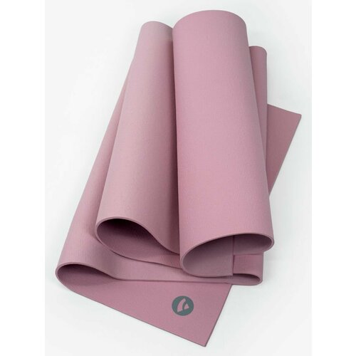 Коврик для йоги и фитнеса Ришикеш 175 х 60 х 0,45 см, розовый, Rishikesh прочный и нескользящий из Германии, Бодхи Bodhi