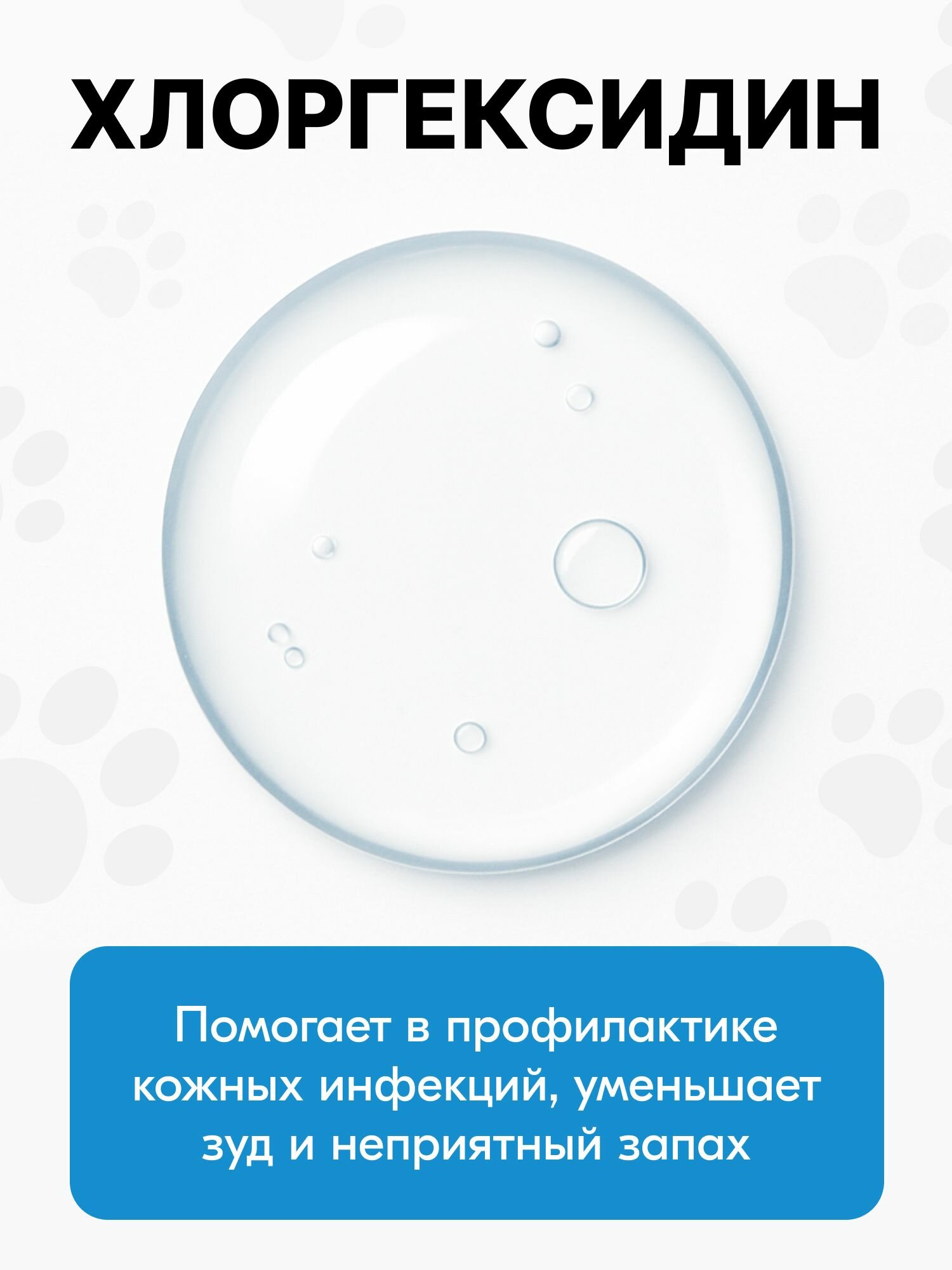 Шампунь для собак и кошек с хлоргексидином, от зуда и неприятного запаха 500 мл — фото 1