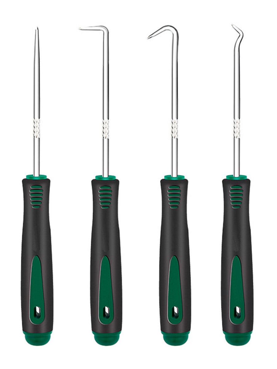 Набор крючков и шило для демонтажа сальников и уплотнителей 4 шт — фото 1