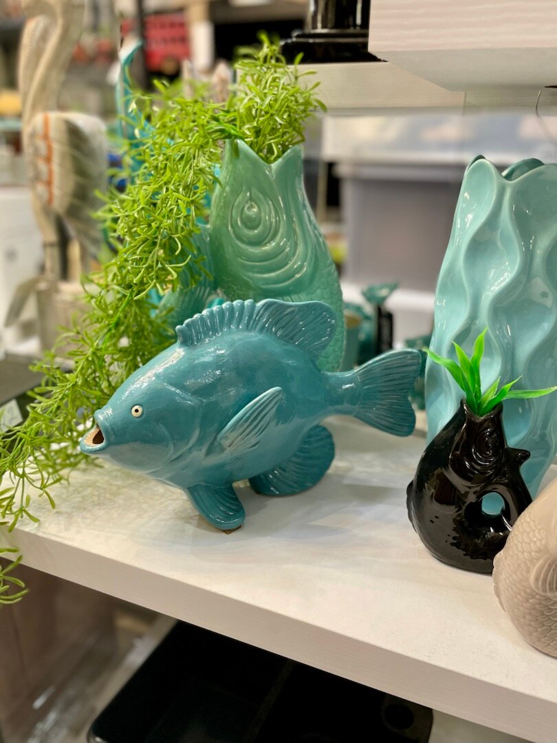 Статуэтка Рыба WERNER VOSS 55888 голубой 29x12x19 см — фото 1