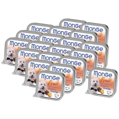 Monge Dog Fruit консервы для собак утка с апельсином 100г х 20 шт.