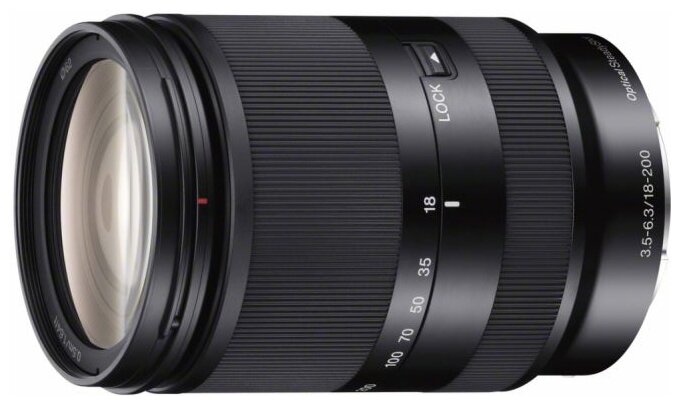 Объектив Sony 18-200mm f/3.5-6.3 E LE (SEL-18200LE), черный