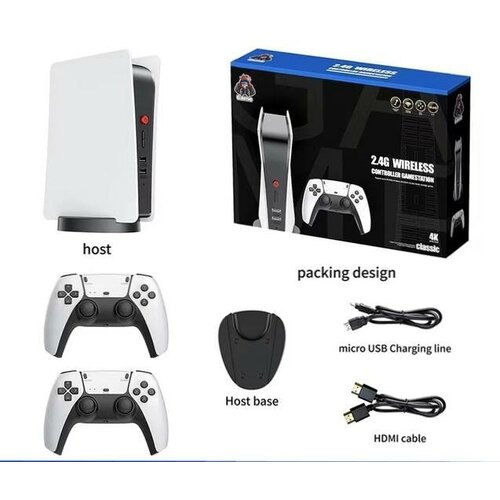 Игровая ретро консоль M5 двойной беспроводной контроллер Игровая приставка 4K 20000 игр 128 ГБ 599900₽