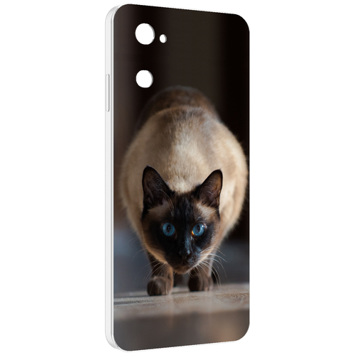 Чехол MyPads кошка сиамская для UleFone Note 12 / Note 12P задняя-панель-накладка-бампер