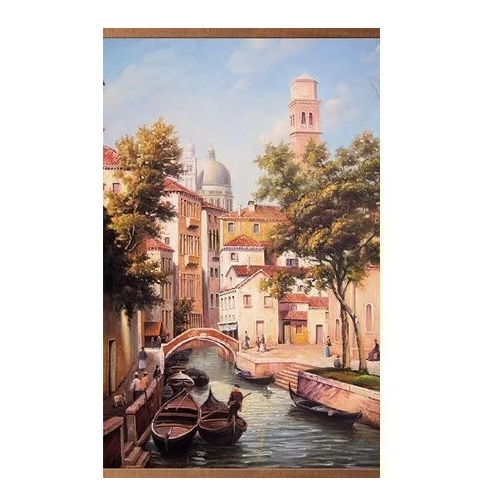 фото Инфракрасный пленочный обогреватель домашний очаг - картина венеция, 500 вт