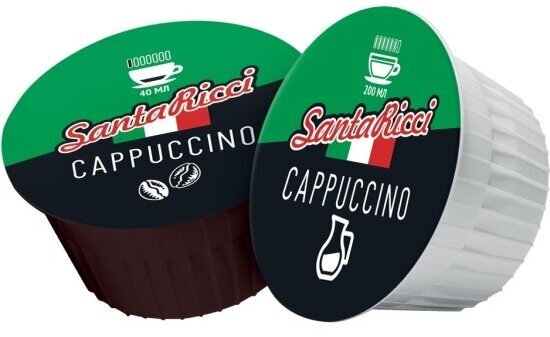 Кофе молотый Santa Ricci в капсулах, капсулы dolce gusto, для кофемашины дольче густо, капучино, 12 шт - фотография № 2