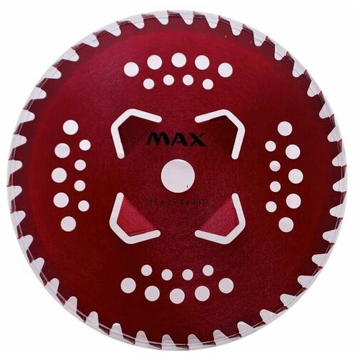 Диск MAX B0229D для триммера победитовый 255 мм х 25.4 мм, 40 зубьев