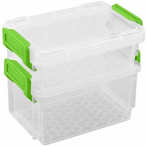 Комплект контейнеров 170 мл и 300 мл 1 набор пищевой пластик для обеда ланчей в школу отличное решение для хранения как мелочей так и продуктов питания 689₽